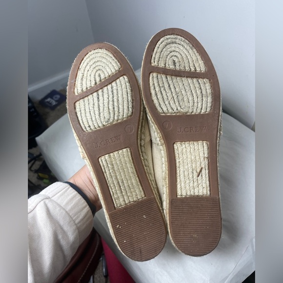 J. Crew EUC Fruit Embroidered Canvas Espadrilles Sz 7 Spring Resort Vacation - Picture 5 of 13